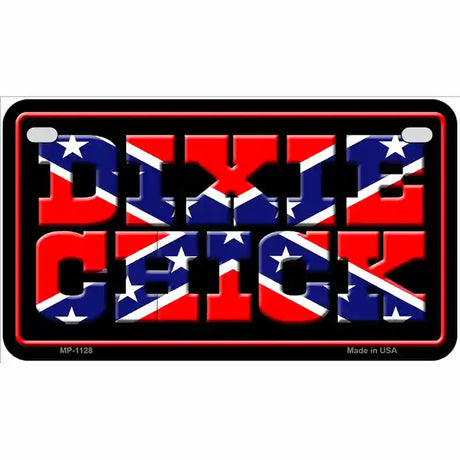 Dixie Chick Novelty Metal License Plate 7" x 4" (MP)