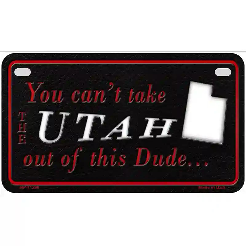 Utah Dude Novelty Metal License Plate 7" x 4" (MP)