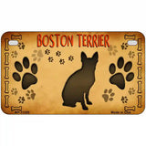 Boston Terrier Novelty License Plate 7" x 4" (MP)