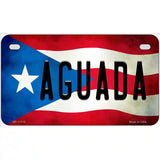 Aguada Puerto Rico Flag License Plate Metal Novelty 7" x 4" (MP)