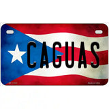 Caguas Puerto Rico Flag License Plate Metal Novelty 7" x 4" (MP)