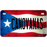 Canovanas Puerto Rico Flag License Plate Metal Novelty 7" x 4" (MP)