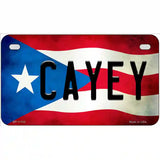 Cayey Puerto Rico Flag License Plate Metal Novelty 7" x 4" (MP)