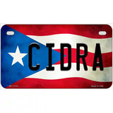 Cidra Puerto Rico Flag License Plate Metal Novelty 7" x 4" (MP)