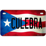 Culebra Puerto Rico Flag License Plate Metal Novelty 7" x 4" (MP)