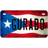 Gurabo Puerto Rico Flag License Plate Metal Novelty 7" x 4" (MP)