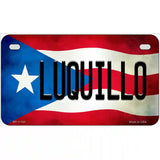 Luquillo Puerto Rico Flag License Plate Metal Novelty 7" x 4" (MP)