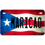 Maricao Puerto Rico Flag License Plate Metal Novelty 7" x 4" (MP)