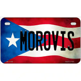 Morovis Puerto Rico Flag License Plate Metal Novelty 7" x 4" (MP)