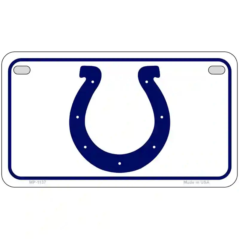 Horseshoe Novelty Metal License Plate 7" x 4" (MP)