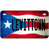 Levittown Puerto Rico Flag License Plate Metal Novelty 7" x 4" (MP)