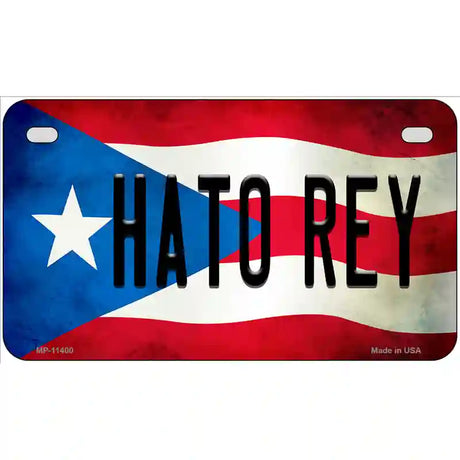 Hato Rey Puerto Rico Flag License Plate Metal Novelty 7" x 4" (MP)