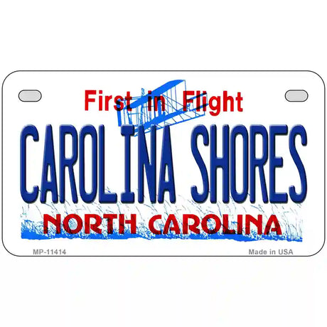 Carolina Shores North Carolina Novelty License Plate 7" x 4" (MP)