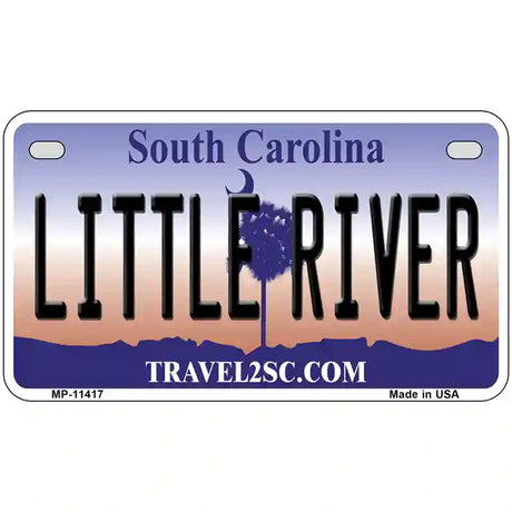 Little River South Carolina Novelty License Plate 7" x 4" (MP)