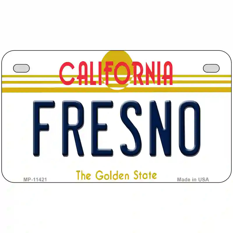 Fresno California Novelty License Plate 7" x 4" (MP)