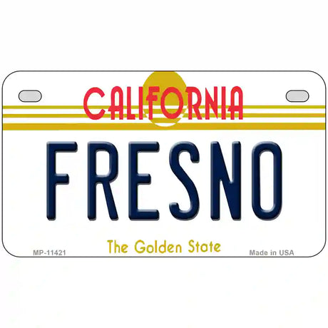 Fresno California Novelty License Plate 7" x 4" (MP)