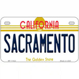 Sacramento California Novelty License Plate 7" x 4" (MP)