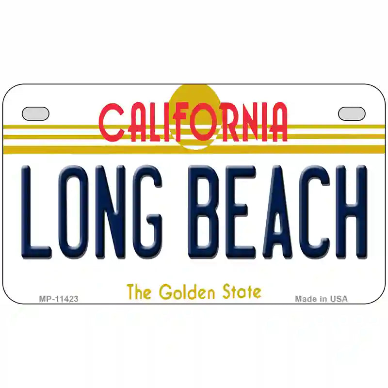 Long Beach California Novelty License Plate 7" x 4" (MP)