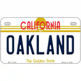 Oakland California Novelty License Plate 7" x 4" (MP)