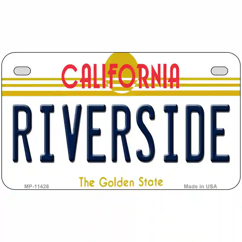 Riverside California Novelty License Plate 7" x 4" (MP)