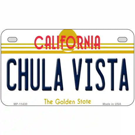 Chula Vista California Novelty License Plate 7" x 4" (MP)