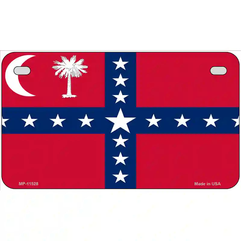 South Carolina Sovereignty Flag Novelty License Plate 7" x 4" (MP)