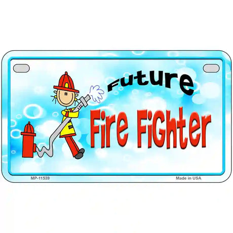 Future Fire Fighter Novelty License Plate 7" x 4" (MP)