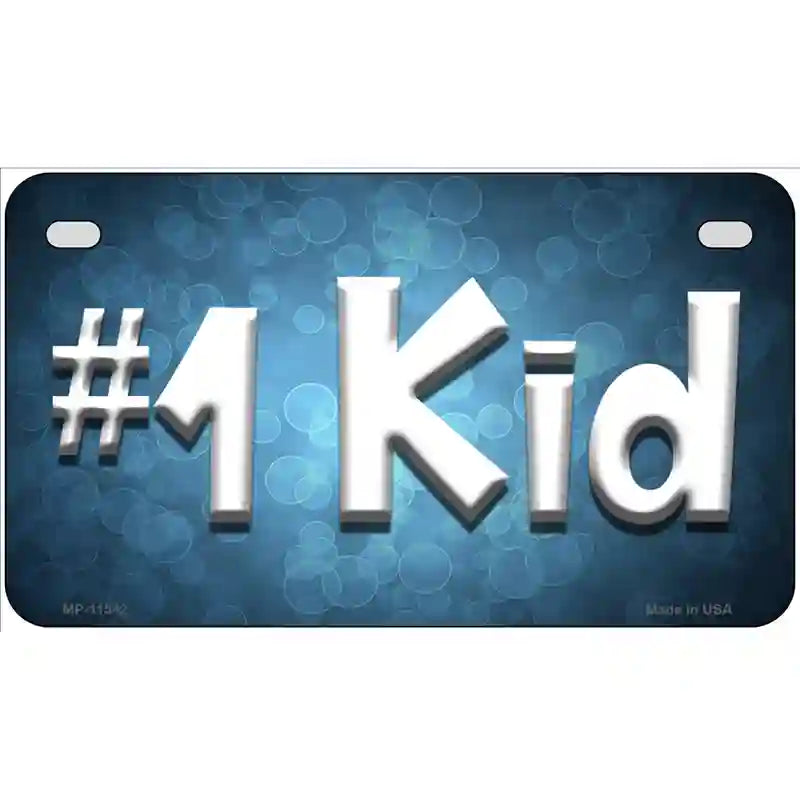 Number 1 Kid Novelty License Plate 7" x 4" (MP)