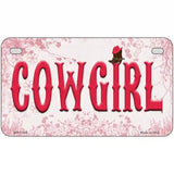 Cowgirl Novelty License Plate 7" x 4" (MP)