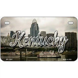 Kentucky City Skyline Novelty Metal State License Plate 7" x 4" (MP)