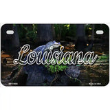 Louisiana Alligator Swamp Novelty Metal State License Plate 7" x 4" (MP)