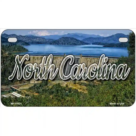 North Carolina Dam Novelty Metal State License Plate 7" x 4" (MP)