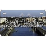 South Carolina City Bridge Novelty Metal State License Plate 7" x 4" (MP)