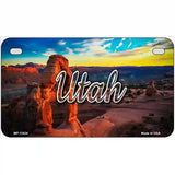 Utah Canyon Arch Novelty Metal State License Plate 7" x 4" (MP)