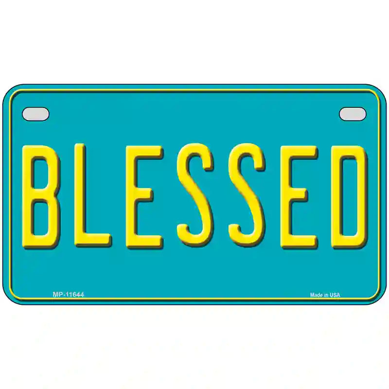 Blessed Novelty License Plate 7" x 4" (MP)