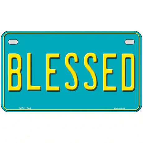 Blessed Novelty License Plate 7" x 4" (MP)