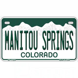 Manitou Springs Colorado Novelty License Plate 7" x 4" (MP)