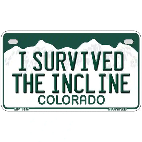 I Survived The Incline Colorado Novelty License Plate 7" x 4" (MP)