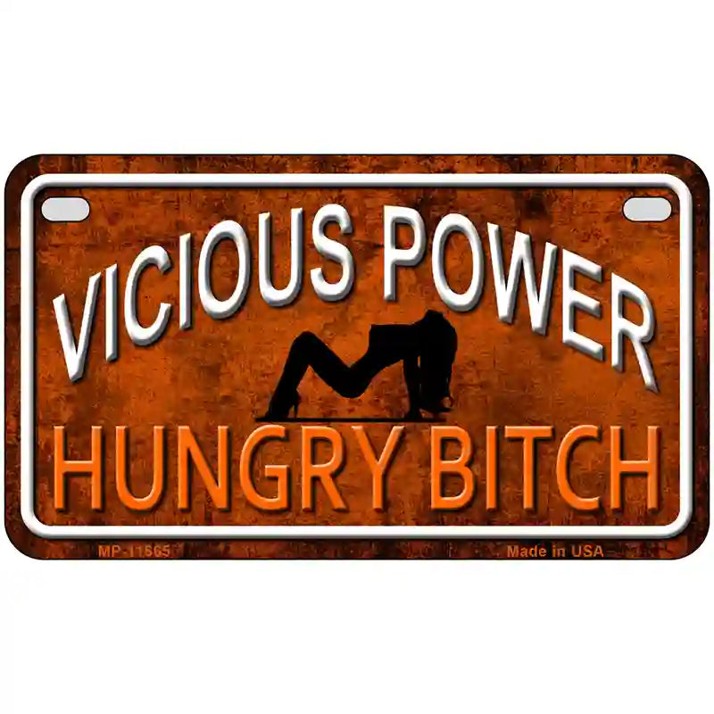 Vicious Power Novelty License Plate 7" x 4" (MP)