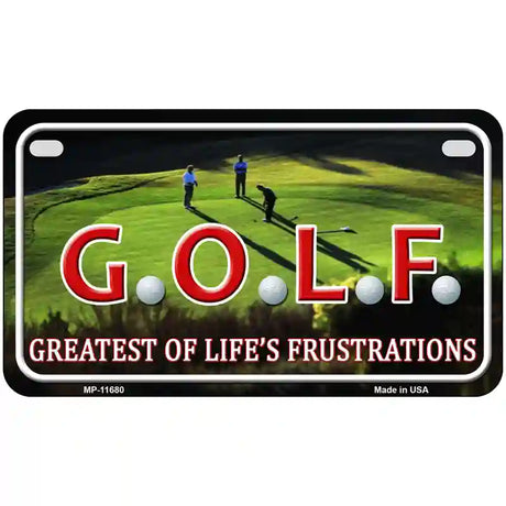 GOLF Novelty License Plate 7" x 4" (MP)