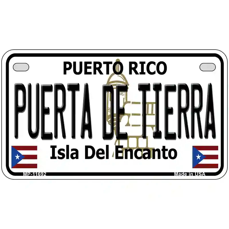 Puerta De Tierra Puerto Rico Novelty License Plate 7" x 4" (MP)