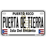 Puerta De Tierra Puerto Rico Novelty License Plate 7" x 4" (MP)