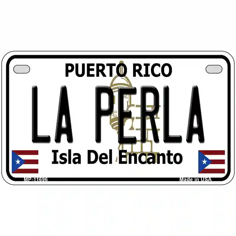 La Perla Puerto Rico Novelty License Plate 7" x 4" (MP)