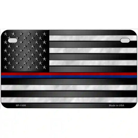 First Responder American Flag Novelty License Plate 7" x 4" (MP)