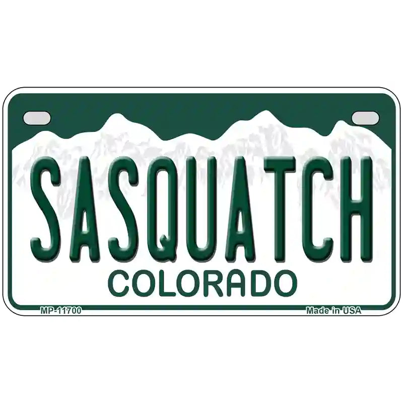 Sasquatch Colorado Novelty License Plate 7" x 4" (MP)