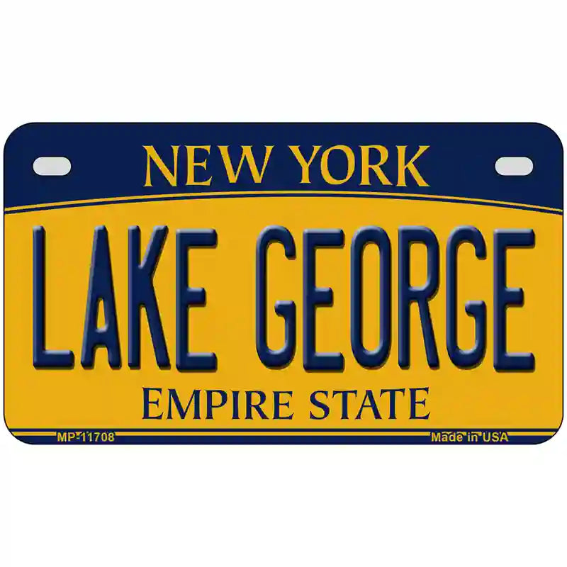 Lake George New York Novelty License Plate 7" x 4" (MP)