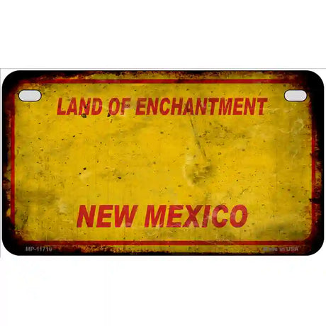 New Mexico Rusty Blank Novelty License Plate 7" x 4" (MP)