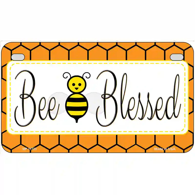 Bee Blessed Simple Novelty License Plate 7" x 4" (MP)