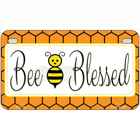 Bee Blessed Simple Novelty License Plate 7" x 4" (MP)