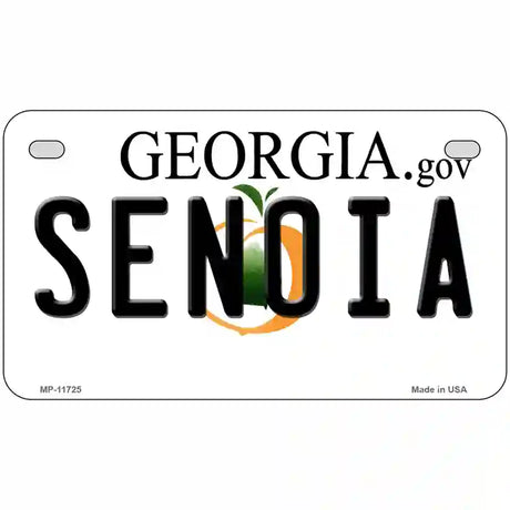 Senoia Georgia State Novelty License Plate 7" x 4" (MP)